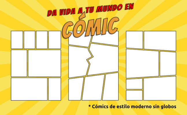 páginas interiores del cuaderno para dibujar cómics