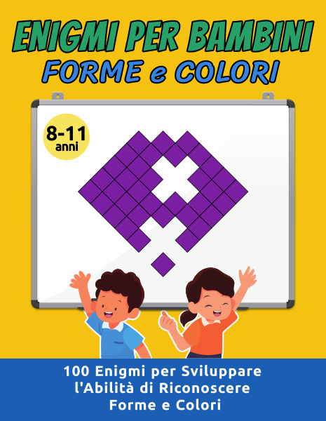 copertina libro enigmi per bambini forme e colori