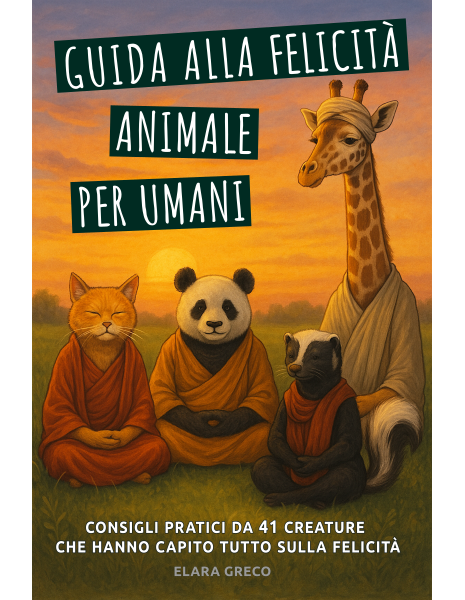 copertina del libro guida alla felicità animale per umani