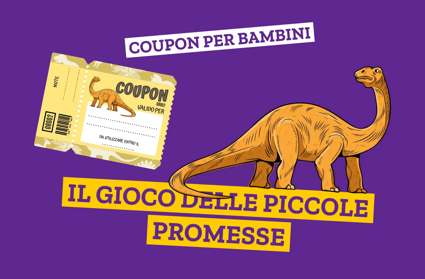 presentazione del coupon stile preistorico